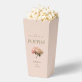 blush peach | Chic Rose Bouquet Paar Popcorn Bedankdoosjes (Popped)