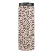 Blush Peach Chocolate Brown Leopard Glitter        Thermosbeker (Achterkant)
