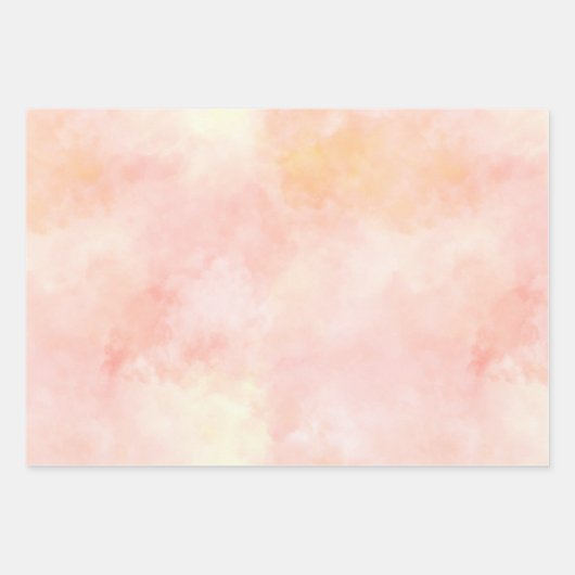 Blush Peach Giraffe     Inpakpapier Vel (Voorkant 3)