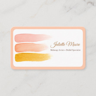 Blush Peach Make-up Artist Visitekaartje