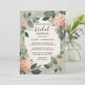 Blush Peach Mint Moss Sage Groen Vrijgezellenfeest Kaart (Staand voorkant)