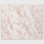 Blush Peach Pink Zebra print Cadeaupapier (Vlak)