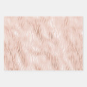 Blush Peach Pink Zebra print Inpakpapier Vel (Voorkant 3)