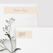 blush peach | Script Welcome Wedding Address