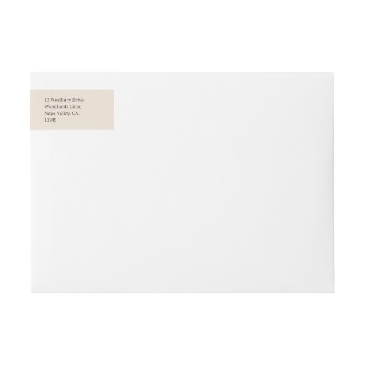 blush peach | Script Welcome Wedding Address (Voorkant)
