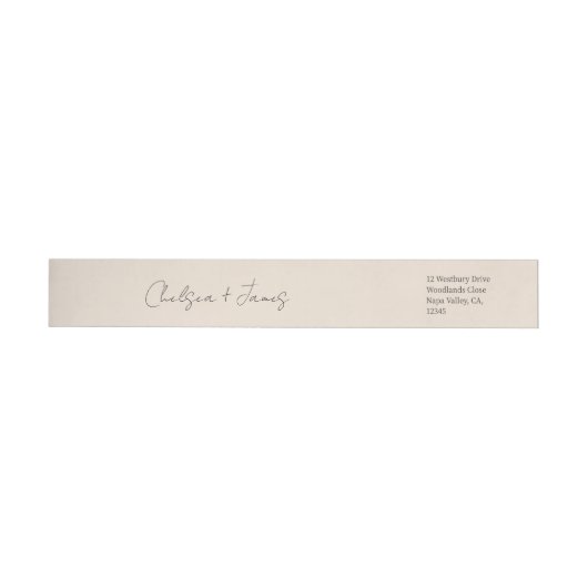 blush peach | Script Welcome Wedding Address (Individueel)