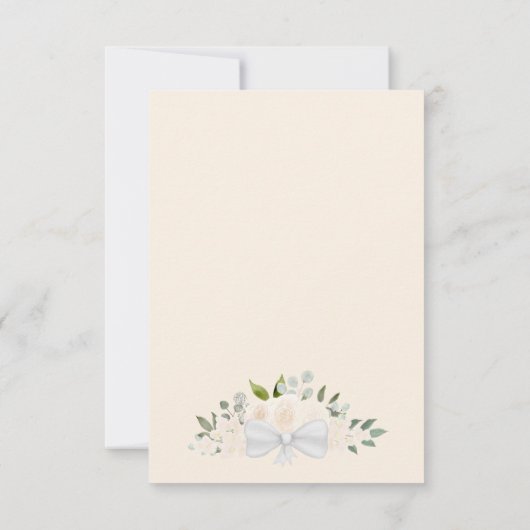 Blush Peach Waterverf Bloemen Bruiloft Kalender Save The Date (Achterkant)