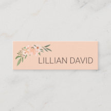 Blush Peach Waterverf Floral Roos & Sage Greenery