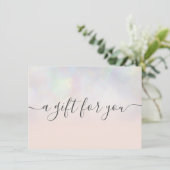 Blush pearl nacre ombre gift certificate (Staand voorkant)