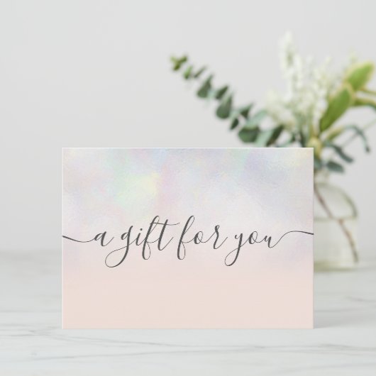 Blush pearl nacre ombre gift certificate (Staand voorkant)