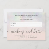 Blush pearl nacre ombre gift certificate (Achterkant)