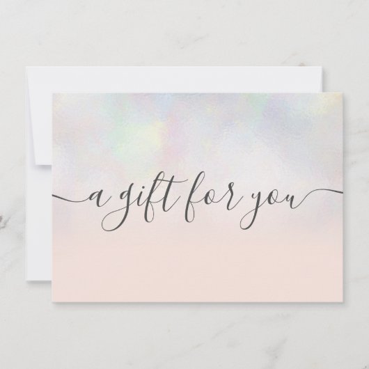 Blush pearl nacre ombre gift certificate (Voorkant)