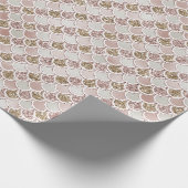 Blush Pearl Shell Gold Glitter Mermaid Cadeaupapier (Hoek)