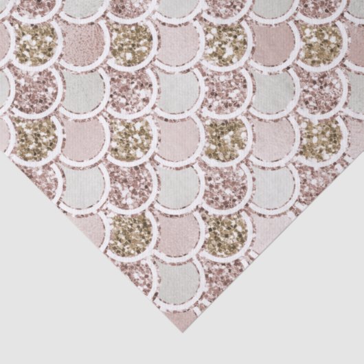 Blush Pearl Shell Gold Glitter Mermaid   Tissuepapier (Detail)