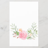 Blush Peonies Baby Word Scramble Flyer (Achterkant)
