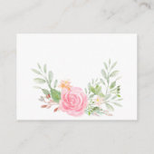 Blush Peonies Display Douche Behuizing Kaart (Achterkant)