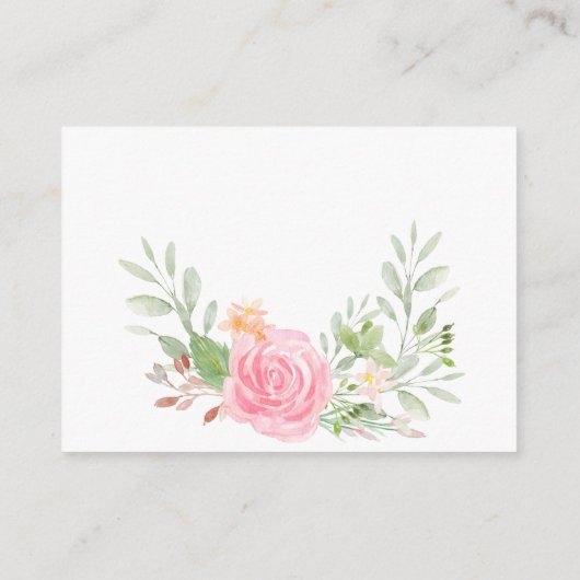 Blush Peonies Display Douche Behuizing Kaart (Achterkant)