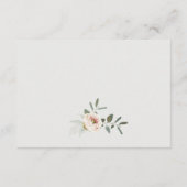 Blush Peonies Eucalyptus Foliage Weddenschap Informatiekaartje (Achterkant)