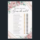 Blush peonies eucalyptus gold Hij zei:<br><div class="desc">Blush peonies eucalyptus Gold Ze zei dat Vrijgezellenfeest Game, Schattig bohemisch design, geïnspireerd door de eeuwige rozen - pinda's - het symbool van de liefde, de lush flower garden van de blote en stoffige roze rozen pinda's, geweven in verse eucalyptusgrienery en geweven rond het gouden lijst. Je wilt een bosnymph...</div>