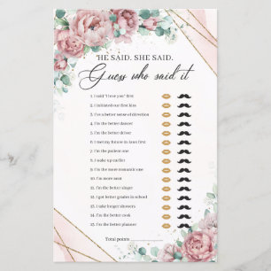 Blush peonies eucalyptus gold Hij zei: