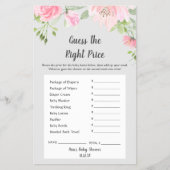 Blush Peonies op grijs gokken op de juiste prijs Flyer (Voorkant)