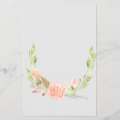 Blush Peonies op grijs gokken op de juiste prijs Flyer (Achterkant)