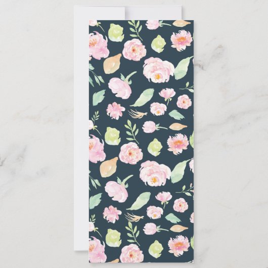 Blush Peonies ⎥ Weddenschap Kaart (Achterkant)