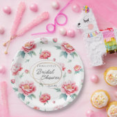 Blush Peony Custom Name Paper Bord (Feest)