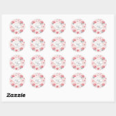 Blush Peony Custom Name Vrijgezellenfeest Sticker (Vel)
