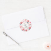 Blush Peony Custom Name Vrijgezellenfeest Sticker (Envelop)