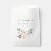 Blush Peony Floral Watercolor Pink Bridal Shower Bedankzakje (Voorkant)