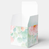 Blush Peony Greenery Eucalyptus Waterverf Wedding Bedankdoosjes (Geopend)