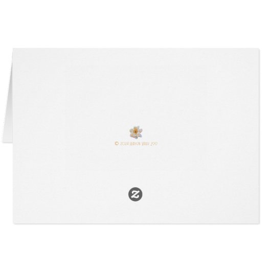 Blush Peony-Kaart (Achterkant Horizontaal)