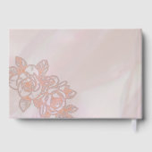  Blush Peony Wedding Folie Guestbook Gastenboek (Achterkant)