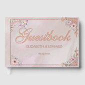 Blush Peony Wedding Folie Guestbook Gastenboek (Voorkant)