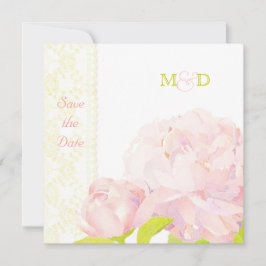 Blush Peony Wedding Save the Date