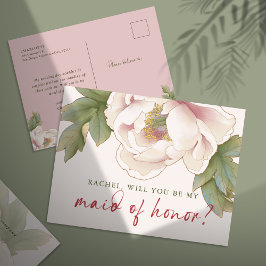 Blush Peony zal je zijn mijn zegen van het eervoll Briefkaart