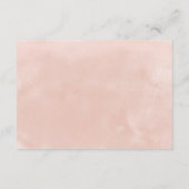 Blush Perfection: Waterverf Floral Wedding Informatiekaartje (Achterkant)
