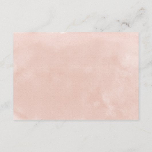 Blush Perfection: Waterverf Floral Wedding Informatiekaartje (Achterkant)