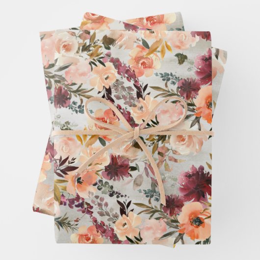 Blush perforatie en vlinderwijn inpakpapier vel (In situ)