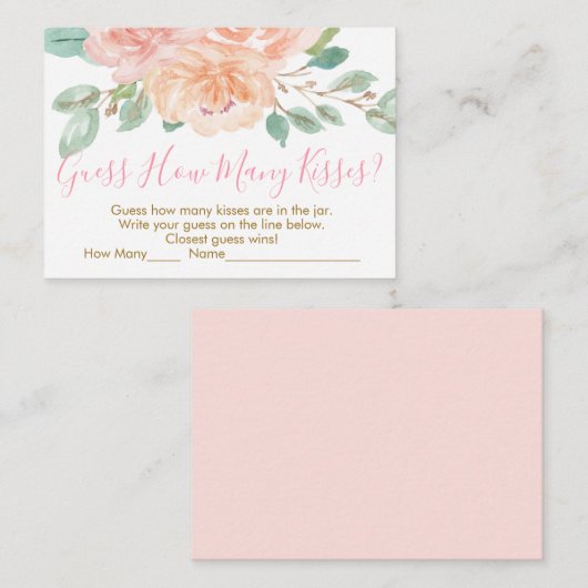 Blush & perforatie raad eens hoeveel schoeisel er  informatiekaartje (Voorkant / Achterkant)