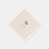 Blush Perzik | Chic Rose Huwelijk  Servet (Hoek)