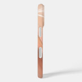 Blush Perzik Werveling – Elegant Vloeiend Marmer P Case-Mate iPhone Case (Achterkant / Rechts)
