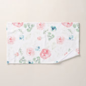 Blush perziken en blauw meel bad handdoek (Handdoek)