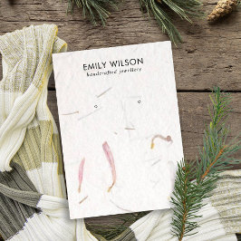 BLUSH PETA HANDGEMAAKTE PAPIEREN STUD OORBEL DISPL VISITEKAARTJE