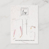 BLUSH PETAL HANDGEMAAKT PAPIER HAARCLIP DISPLAY KA VISITEKAARTJE (Voorkant)