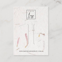 BLUSH PETAL HANDGEMAAKT PAPIER HAARCLIP DISPLAY KA VISITEKAARTJE