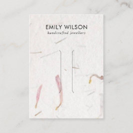 BLUSH PETAL HANDGEMAAKT PAPIER HAARCLIP DISPLAY KA VISITEKAARTJE