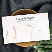 BLUSH PETAL HANDGEMAAKTE PAPIEREN STUD OORBEL DISP VISITEKAARTJE