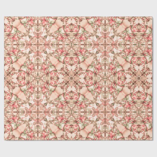 Blush Petal Lattice Cadeaupapier (Vlak)